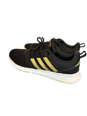 adidas Black Sneakers with Gold Stripes
